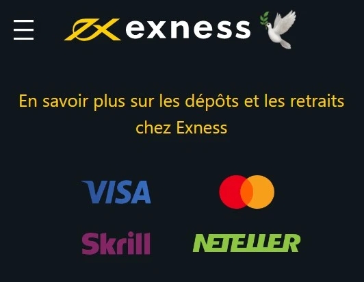 Principes clés des paiements Exness